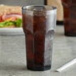 Carlisle 582018 Louis 20 oz. Smoke SAN Plastic Tumbler - 24/Case