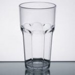 Carlisle 582018 Louis 20 oz. Smoke SAN Plastic Tumbler - 24/Case