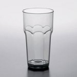 Carlisle 582018 Louis 20 oz. Smoke SAN Plastic Tumbler - 24/Case