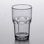 Carlisle 582018 Louis 20 oz. Smoke SAN Plastic Tumbler - 24/Case