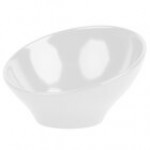 Elite Global Solutions M75 Pappasan White 18 oz. Slanted Melamine Bowl Elite Global Solutions M75 Pappasan White 18 oz. Slanted Melamine Bowl