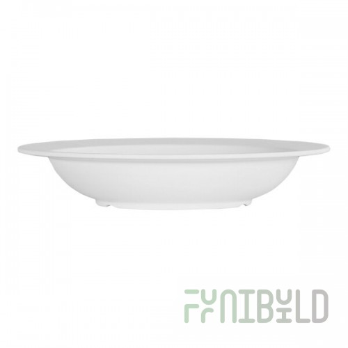 Cal-Mil Narrow Rim 16 oz. White Round Melamine Bowl