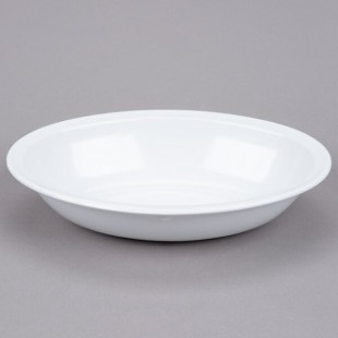 GET DN-332-W 32 oz. SuperMel White Oval Melamine Serving Bowl