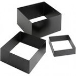 American Metalcraft Geo 3-Piece Square Gold Satin Stainless Steel Riser Set