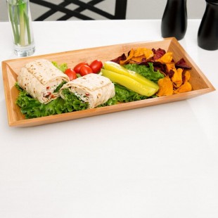American Metalcraft BAM14 Rectangular Bamboo Tray - 14 1/4 American Metalcraft BAM14 Rectangular Bamboo Tray - 14 1/4