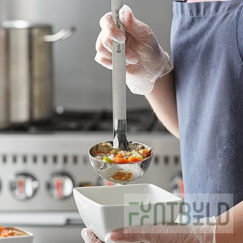 Vollrath 4980610 Jacob's Pride® 6 oz. One-Piece Stainless Steel Ladle