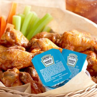 Heinz 0.75 oz. Ranch Dressing Portion Cups - 100/Case Heinz 0.75 oz. Ranch Dressing Portion Cups - 100/Case