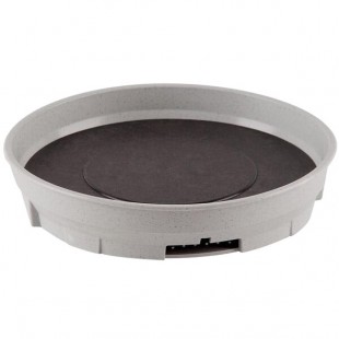 Cambro MDSCDB9480 Camduction Speckled Gray Meal Delivery Base for Complete Heat System - 12/Case