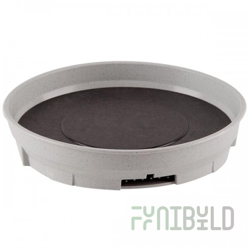 Cambro MDSCDB9480 Camduction Speckled Gray Meal Delivery Base for Complete Heat System - 12/Case