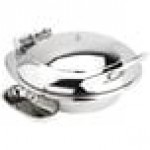 Eastern Tabletop 3939 Crown 4 Qt. Stainless Steel Round Induction Chafer with Hinged Dome Cover