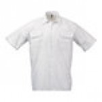 Mercer Culinary M60250BK Metro Edge Unisex White Short Sleeve Brewer / Work Shirt - L Mercer Culinary M60250BK Metro Edge Unisex White Short Sleeve Brewer / Work Shirt - L