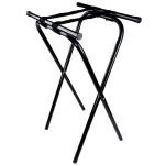 TableCraft 24BK Black-Powder-Coated Metal Tray Stand - 31 TableCraft 24BK Black-Powder-Coated Metal Tray Stand - 31