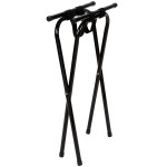 TableCraft 24BK Black-Powder-Coated Metal Tray Stand - 31 TableCraft 24BK Black-Powder-Coated Metal Tray Stand - 31