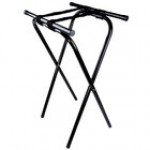 TableCraft 24BK Black-Powder-Coated Metal Tray Stand - 31 TableCraft 24BK Black-Powder-Coated Metal Tray Stand - 31