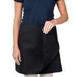 Intedge Black Poly-Cotton 4-Way Waist Apron - 38 Intedge Black Poly-Cotton 4-Way Waist Apron - 38