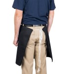 Intedge Black Poly-Cotton 4-Way Waist Apron - 38 Intedge Black Poly-Cotton 4-Way Waist Apron - 38