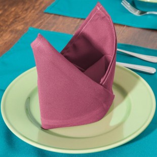 Intedge Mauve 65/35 Polycotton Blend Cloth Napkins, 20 Intedge Mauve 65/35 Polycotton Blend Cloth Napkins, 20