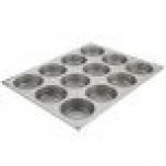 Chicago Metallic 44215 12 Cup 10.5 oz. Glazed Aluminized Steel Mini Cake / Jumbo Muffin Pan - 15 1/2 Chicago Metallic 44215 12 Cup 10.5 oz. Glazed Aluminized Steel Mini Cake / Jumbo Muffin Pan - 15 1/2