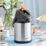 Acopa 2.5 Liter Stainless Steel Lined Decaf Airpot with Metal Lever