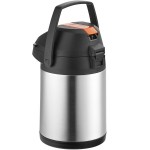 Acopa 2.5 Liter Stainless Steel Lined Decaf Airpot with Metal Lever