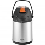 Acopa 2.5 Liter Stainless Steel Lined Decaf Airpot with Metal Lever