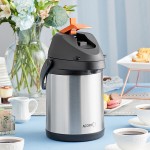 Acopa 2.5 Liter Stainless Steel Lined Decaf Airpot with Metal Lever