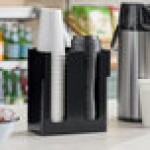 Choice Black 2-Section Countertop Cup and Lid Organizer Choice Black 2-Section Countertop Cup and Lid Organizer