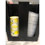 Choice Black 2-Section Countertop Cup and Lid Organizer Choice Black 2-Section Countertop Cup and Lid Organizer