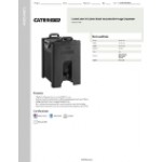 CaterGator 10 Gallon Black Insulated Beverage Dispenser CaterGator 10 Gallon Black Insulated Beverage Dispenser