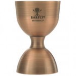 Barfly® M37098ACP 25 mL & 50 mL (0.85 oz. & 1.7 oz.) Antique Copper Heavy-Duty Straight Rim Bell Jigger