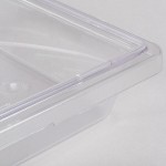 Rubbermaid® FG330700CLR Clear Polycarbonate Food Storage Box - 18
