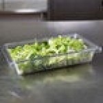 Rubbermaid® FG330700CLR Clear Polycarbonate Food Storage Box - 18