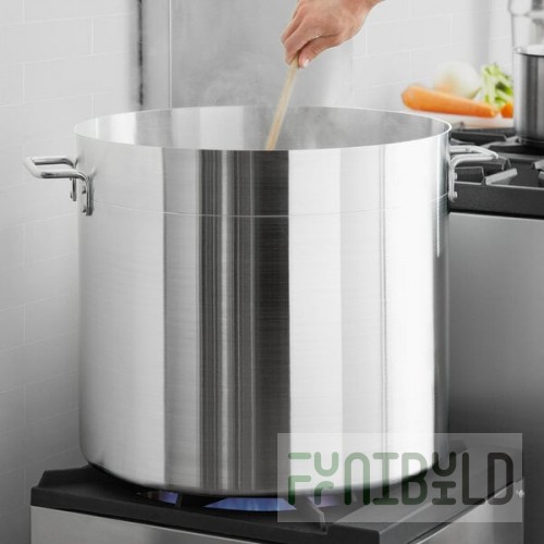 Choice 100 Qt. Standard Weight Aluminum Stock Pot