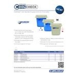 Carlisle CM1104C1402 Coldmaster CoolCheck 1/6 Size White Cold ABS Plastic Food Pan - 6 Carlisle CM1104C1402 Coldmaster CoolCheck 1/6 Size White Cold ABS Plastic Food Pan - 6