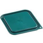 Carlisle 2 and 4 Qt. Green Square Polypropylene Food Storage Container Lid