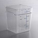 Carlisle 2 and 4 Qt. Green Square Polypropylene Food Storage Container Lid