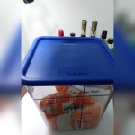 Carlisle 2 and 4 Qt. Green Square Polypropylene Food Storage Container Lid