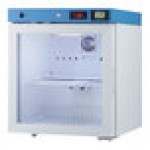 Summit Appliance ACR22GNSF456 EQTemp ACR Series 1.94 Cu. Ft. White / Blue Compact Glass Door Reach-In Medical Refrigerator with Temperature-Monitored Vaccine Storage - 115V Summit Appliance ACR22GNSF456 EQTemp ACR Series 1.94 Cu. Ft. White / Blue Compact Glass Door Reach-In Medical Refrigerator with Temperature-Monitored Vaccine Storage - 115V