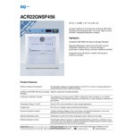 Summit Appliance ACR22GNSF456 EQTemp ACR Series 1.94 Cu. Ft. White / Blue Compact Glass Door Reach-In Medical Refrigerator with Temperature-Monitored Vaccine Storage - 115V Summit Appliance ACR22GNSF456 EQTemp ACR Series 1.94 Cu. Ft. White / Blue Compact Glass Door Reach-In Medical Refrigerator with Temperature-Monitored Vaccine Storage - 115V