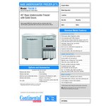 Continental Refrigerator FA43N-U 43 Continental Refrigerator FA43N-U 43