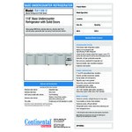 Continental Refrigerator RA118N-U 118