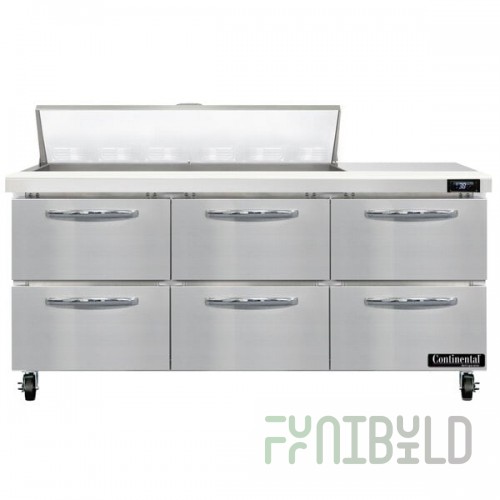 Continental Refrigerator SW72-N-12-D 72