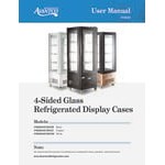 Avantco GD4C-15-HC Copper 4-Sided Glass Refrigerated Display Case