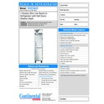 Continental Refrigerator 1RSES-N-HD 18 Continental Refrigerator 1RSES-N-HD 18