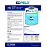 E-Z Weld EZ22201N 4 fl. oz. Dark Blue Medium Body Wet Weld PVC Cement E-Z Weld EZ22201N 4 fl. oz. Dark Blue Medium Body Wet Weld PVC Cement