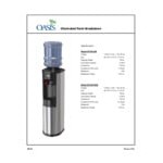 Scratch and Dent Oasis 504559C BTSA1SHS 5 Gallon Artesian Stainless Steel Hot / Cold Top Load Water Cooler