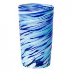 10 Strawberry Street Malibu Blue / White 15 oz. Margarita Glass - 6/Case 10 Strawberry Street Malibu Blue / White 15 oz. Margarita Glass - 6/Case
