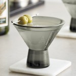 Acopa Pangea 8.5 oz. Gray Martini Glass - 12/Case Acopa Pangea 8.5 oz. Gray Martini Glass - 12/Case