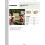 CaterGator CG65SPBW Beige 65 Qt. Mobile Rotomolded Outdoor Cooler / Ice Chest
