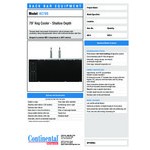 Continental Refrigerator KC79SN Double Tap Kegerator Beer Dispenser, Shallow Depth - Black, (3) 1/2 Keg Capacity